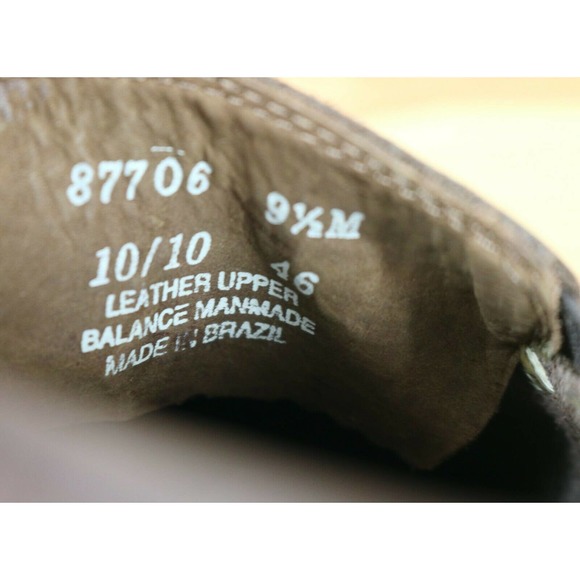 Clarks England Mens Driving Loafer Shoes Brown Leather Moc Toe Slip On Size 9.5M - Picture 6 of 6